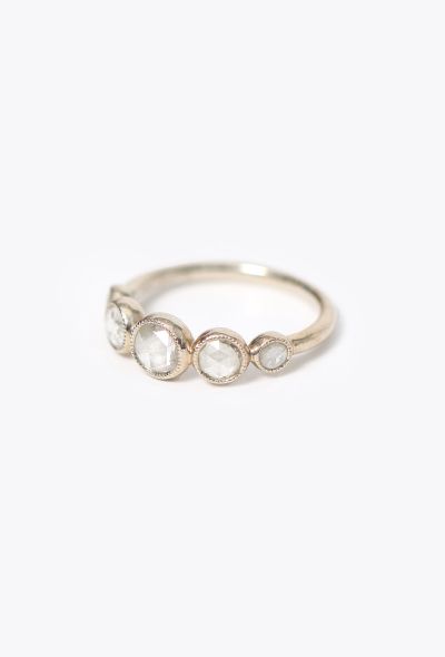Vintage Fine Jewelry Fred Leighton 18K White Gold & Rose-Cut Diamond Ring - 2 Vintage Fine Jewelry Fred Leighton 18K White Gold & Rose-Cut Diamond Ring - 2