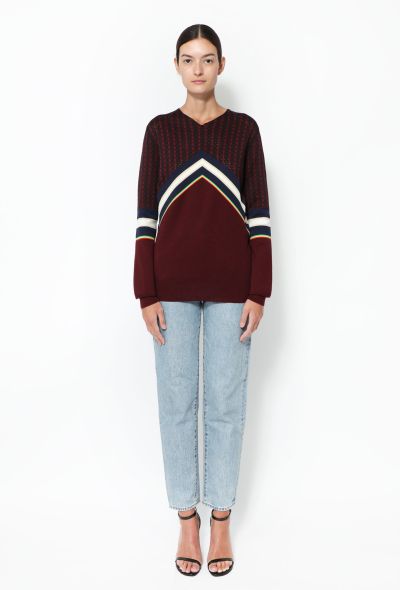 Céline Chevron Knit Pullover - 2 Céline Chevron Knit Pullover - 2