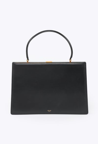 Céline S/S 2017 Black Medium Clasp Bag - 1