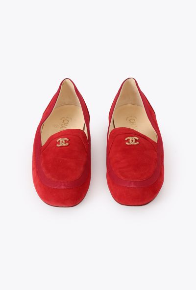 Chanel 2017 Suede 'CC' Mocassins - 2