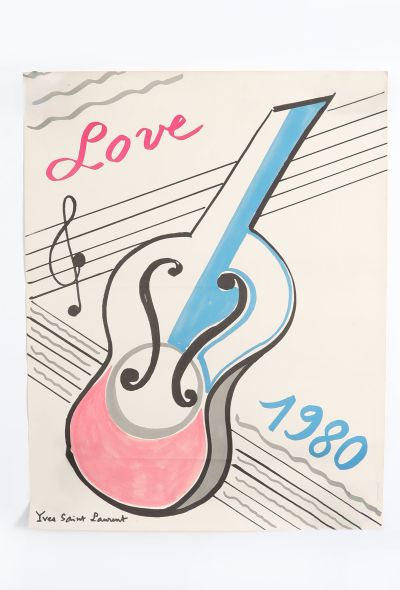 Saint Laurent Original Love Poster, 1980 - 1 Saint Laurent Original Love Poster, 1980 - 1