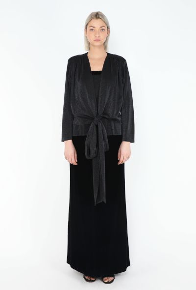 Saint Laurent '90s Iridescent Lurex Gown Ensemble - 1