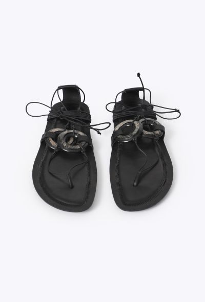 The Row S/S 2022 Gladiator Horn Sandals - 1