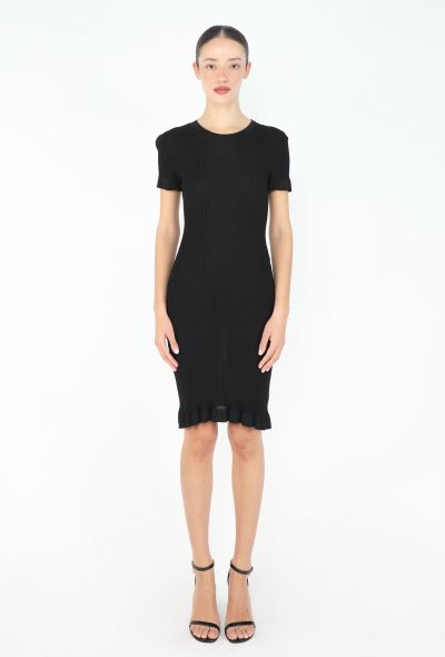 Chanel 1997 Ribbed 'CC' Bodycon Dress - 1