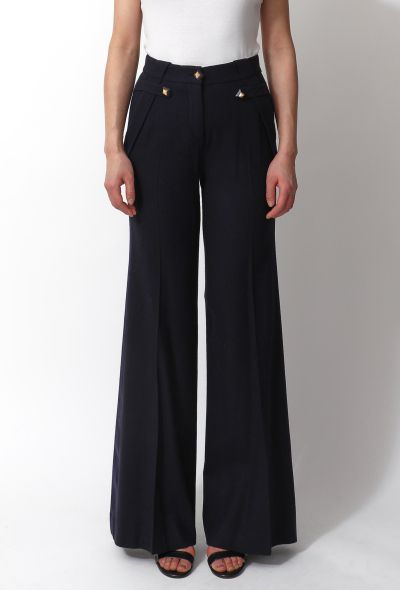                                         Wool Flared Trousers-2