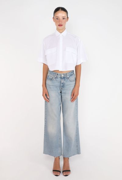 Alaïa Re-Edition '86 Cropped Cotton Shirt - 2