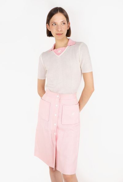 Courrèges Bicolor Mod Skirt Ensemble, 1960s - 1