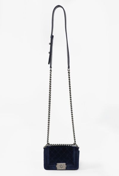 Chanel Quilted Velvet Mini Boy Bag, F/W 2012 - 1