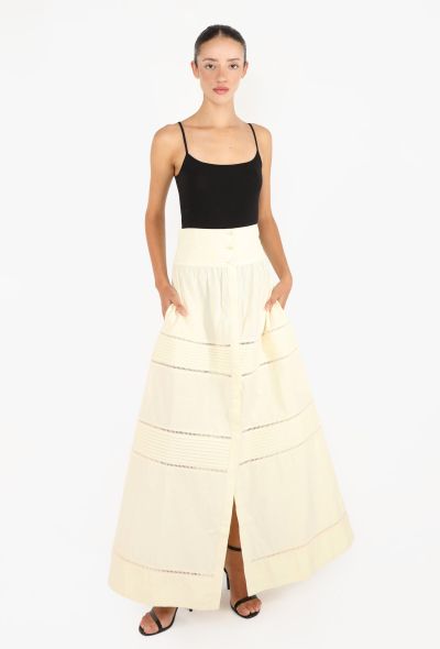 Loretta Caponi Broderie Anglaise Skirt - 2
