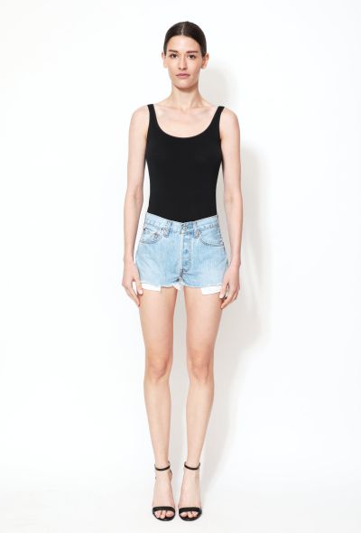                                         Distressed '501' Denim Mini Shorts -2