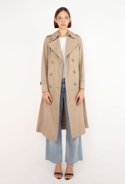 Burberry Vintage Gabardine Belted Trench - 2