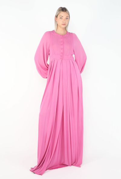 Jean Muir '70s Silk Pleated Gown - 1