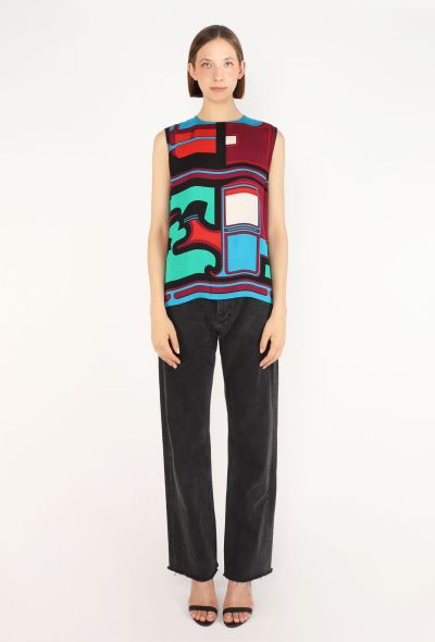 Hermès Graphic Emblem Silk Blouse - 1