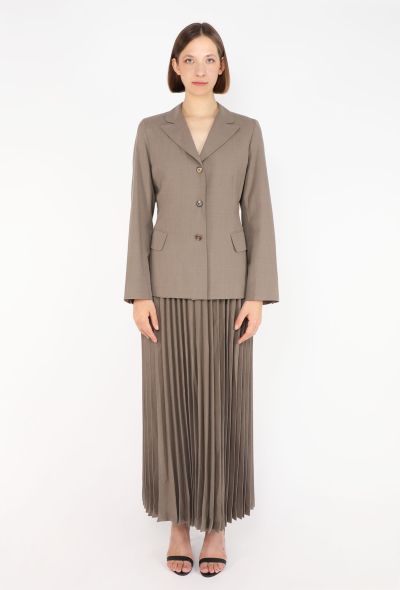 Morgane Le Fay Pleated Maxi Dress & Blazer, 1990s - 2