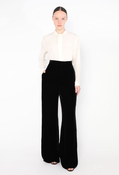 Céline Pre-Fall 2016 Velvet Trousers - 1 Céline Pre-Fall 2016 Velvet Trousers - 1