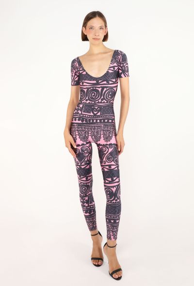 Christian Lacroix Graphic Printed Jumpsuit, 1993 - 2