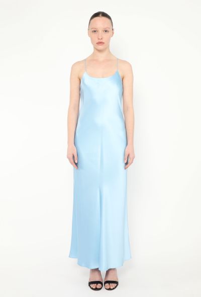 Refine Carolyn Silk Slip Dress Blue - 1 Refine Carolyn Silk Slip Dress Blue - 1