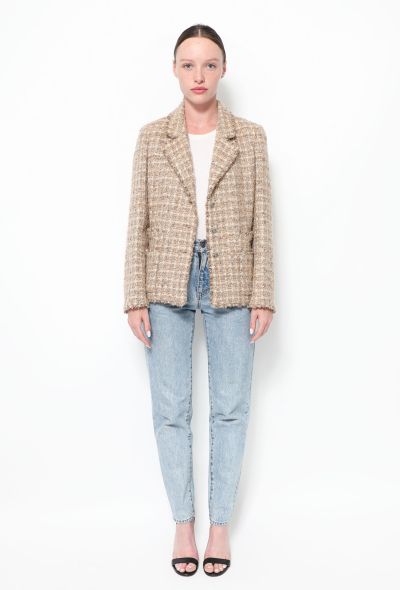                             Iridescent Bouclé Tweed Jacket - 1