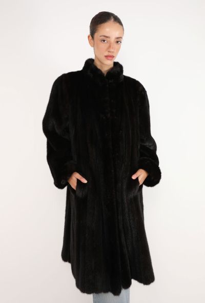 Saint Laurent Vintage Mink Fur Coat - 1