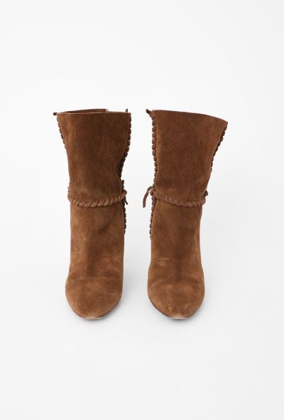 Saint Laurent 2016 Mica 105 Suede Ankle Boots - 2 Saint Laurent 2016 Mica 105 Suede Ankle Boots - 2