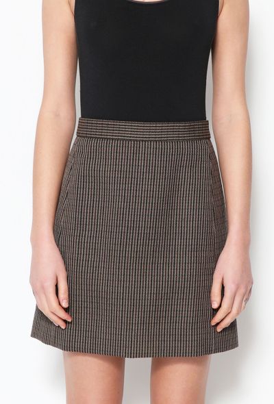                             Checkered Twill Skirt - 2