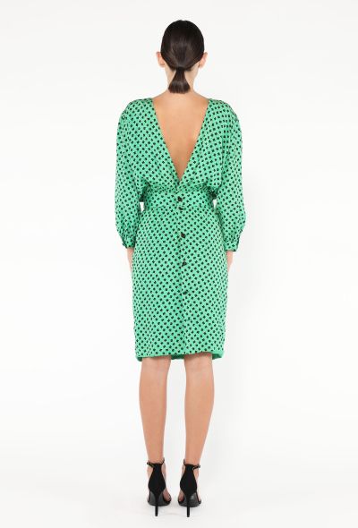 Valentino '90s Clover Print Silk Dress - 2