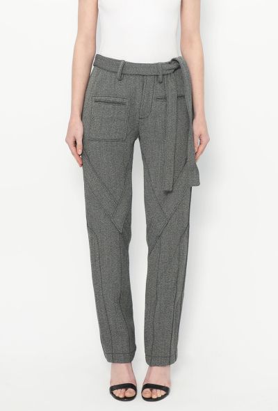 Balenciaga 2004 Belted Seam Trousers - 2