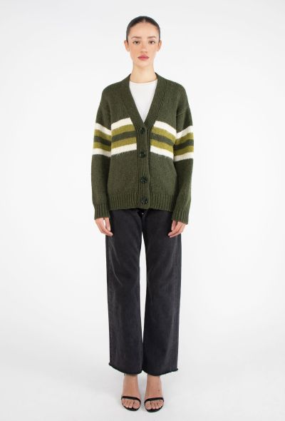 Prada Alpaca Striped Cardigan - 2