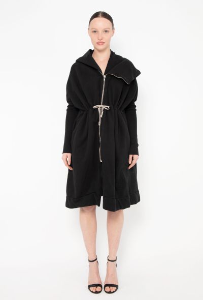 Rick Owens Drkshdw Asymmetrical Hoodie Dress - 1 Rick Owens Drkshdw Asymmetrical Hoodie Dress - 1