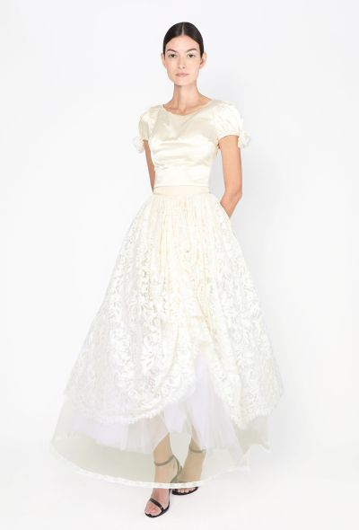 Dolce & Gabbana STUNNING Vintage Silk Lace Bridal Dress - 1