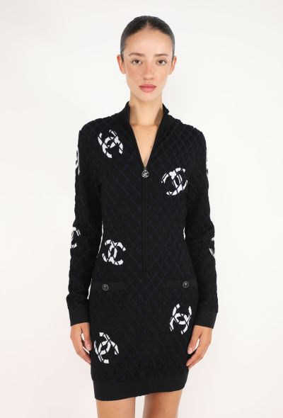 Chanel Quilted 'CC' Cashmere Dress, 2019 - 1