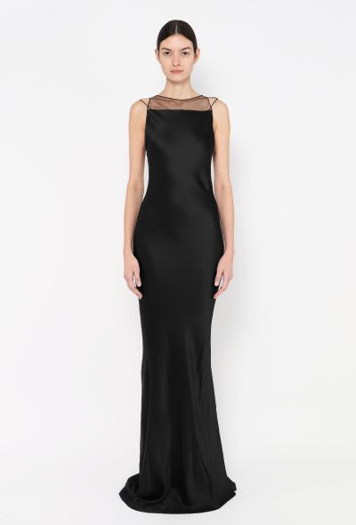 Maison Margiela 2024 Charmeuse Open-Back Gown - 2 Maison Margiela 2024 Charmeuse Open-Back Gown - 2