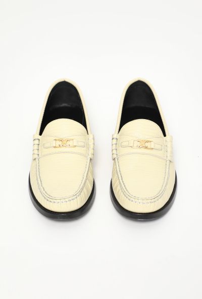 Céline Lizard Embossed Triomphe Loafers - 2 Céline Lizard Embossed Triomphe Loafers - 2