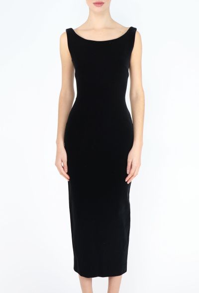 Katharine Hamnett '90s Velvet Hourglass Dress - 2
