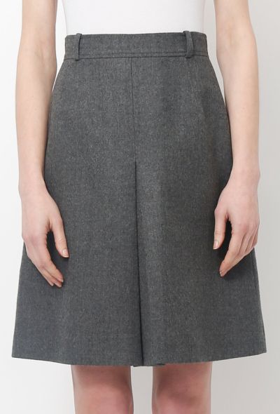                                         Grey Wool Skirt-2