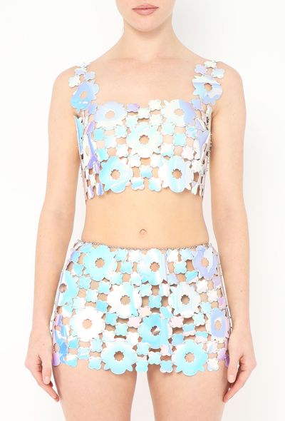 Paco Rabanne 2021 Holographic Chainmail Ensemble - 1 Paco Rabanne 2021 Holographic Chainmail Ensemble - 1