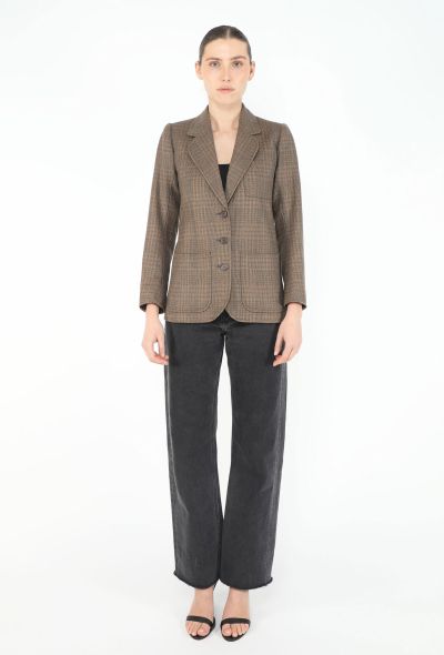 Saint Laurent '70s Tailored Check Blazer - 2