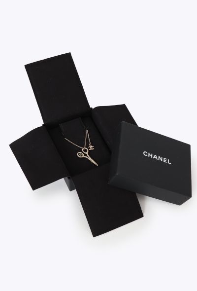 Chanel 2022 Embellished Scissor Necklace - 2 Chanel 2022 Embellished Scissor Necklace - 2