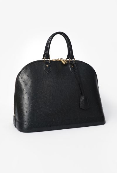 Louis Vuitton Ostrich Alma GM Bag - 2