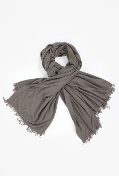 Rick Owens Frayed Cashmere & Silk Scarf - 2