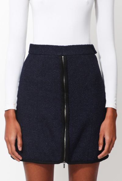                                         Tweed Zipper Skirt-1