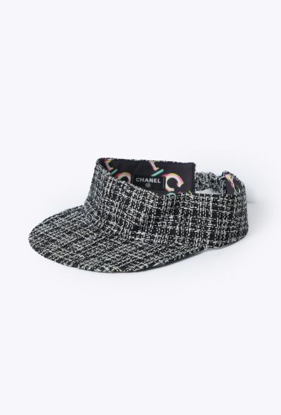Chanel 2019 Tweed Reversible Visor - 2