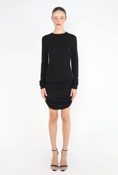 Saint Laurent 2023 Ruched T-Shirt Dress - 2