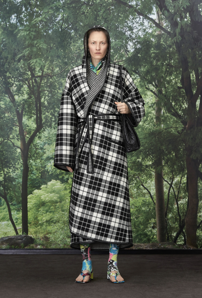                             Resort 2020 Checkered Wool Coat - 2