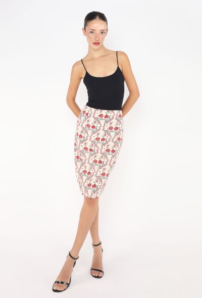Givenchy S/S 1997 Floral Printed Skirt - 1