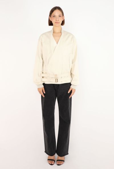 Saint Laurent Elbaz Belted Wrap Bomber Jacket, 2000 - 2