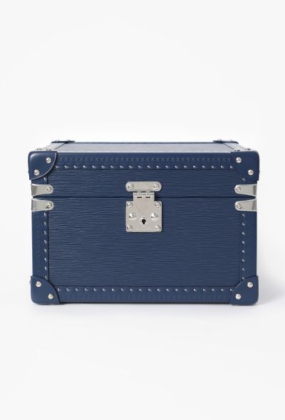 Louis Vuitton Blue Epi Watch & Jewelry Box - 1 Louis Vuitton Blue Epi Watch & Jewelry Box - 1