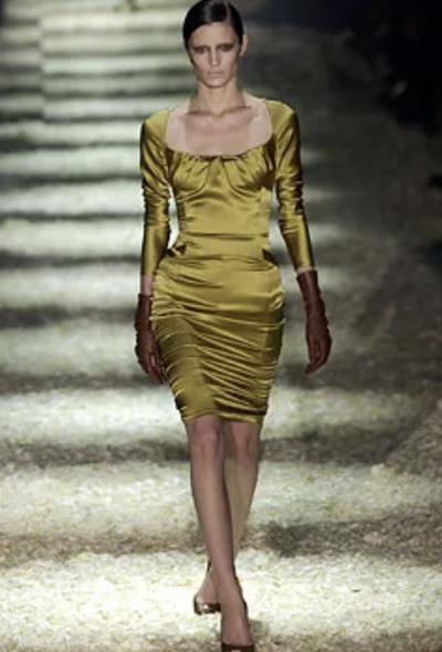 Gucci TOM FORD F/W 2003 Ruched Silk Dress - 2