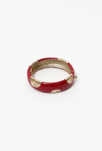                                         Vintage Resin Bangle Bracelet-1