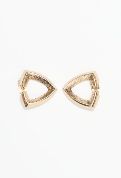 Saint Laurent Vintage Abstract Triangle Spring Earrings - 1